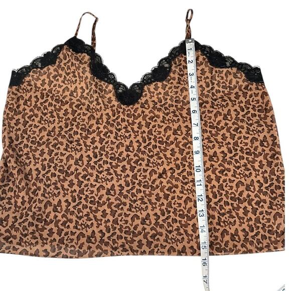 Nordstrom Intimates Size Medium Cheetah Print Sheer Lace Trim Elagent Sleep Wear - Picture 6 of 12